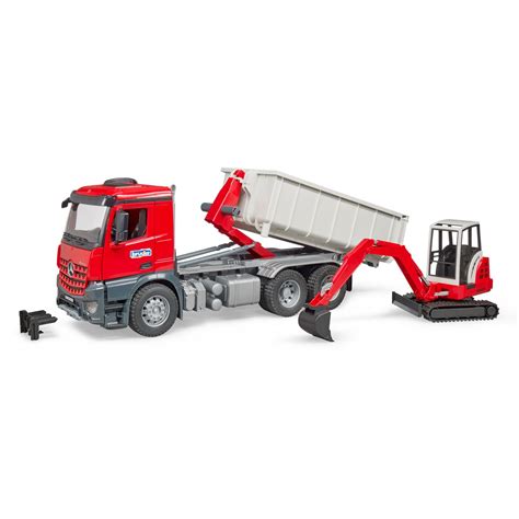 bruder mini excavator|bruder dump truck with excavator.